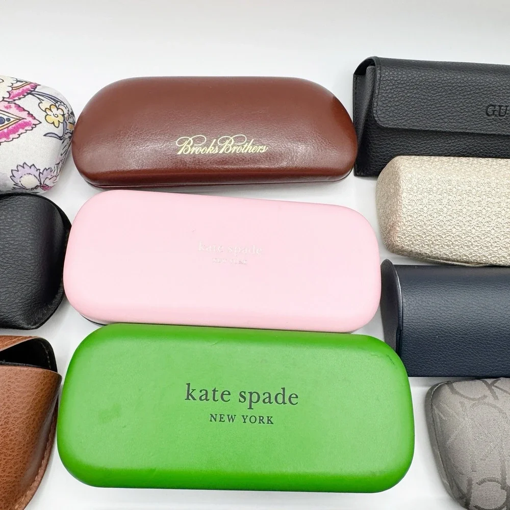 Mixed Lot 22 Designer Eyeglass Cases Ray-Ban Coach Kate Spade Nike Maui Jim